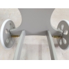Base in legno grigio lettino neoanto ruote