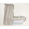 Biancheria per culla vimini neonato beige