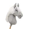 Cavallo con Bastone Premium -Grigio - Hobby Horse