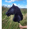 Cavallo con Bastone Premium -Nero Hobby Horse