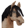 Cavallo Bastone Pelle di Daino Hobby Horse Premium
