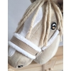 Cavezza per Il Tuo Cavallo Hobby Beige con Pelliccia Bianca