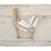 Cavezza per Il Tuo Cavallo Hobby Beige con Pelliccia Bianca