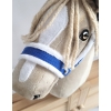 Cavezza per Il Tuo Cavallo Hobby Blu con Pelliccia Bianca