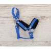 Cavezza per Il Tuo Cavallo Hobby Nero Blu con Pelliccia Bianca