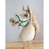 Cavezza per Il Tuo Cavallo Hobby Verde con Pelliccia Bianca