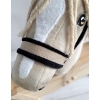 Cavezza con Pelliccia Nera per Cavallo Hobby Beige