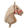 Cavezza Regolabile per Cavallo Bastone Rosso