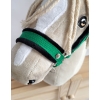Cavezza Verde con Pelliccia Nera per il tuo Cavallo Hobby