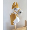 Coperta e Paraorecchie per Cavallo da Hobby Giallo Miele