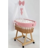 Culla con ruote piroettanti rosa cipria