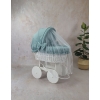 Culla vimini neonato colore bianco