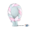 Antisoffoco Nido Imbottito Intrecciato Menta Rosa Bianca
