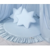 Baldacchino con Tappetino e Cuscini per Cameretta Dei Bambini Blu