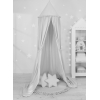 Baldacchino con Tappetino e Cuscini per Cameretta Dei Bambini Grigio