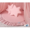 Baldacchino con Tappetino e Cuscini per Cameretta Dei Bambini Rosa Scuro