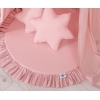Baldacchino con Tappetino e Cuscini per Cameretta Dei Bambini Rosa Scuro