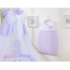 Baldacchino di Tulle per Lettinio Lilla Chiffon Little Prince/Princess