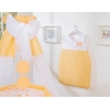 Baldacchino in Tulle per Lettino Chiffon Pesca Little Prince/Princess