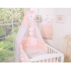 Baldacchino in Tulle per Lettino Chiffon Rosa Cipria Little Prince/Princess