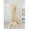 Baldacchino per Lettino e Culla con Tappetino e 2 Cuscini Beige
