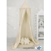 Baldacchino per Lettino e Culla con Tappetino e 2 Cuscini Beige