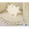 Baldacchino per Lettino e Culla con Tappetino e 2 Cuscini Beige
