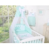 Baldacchino Zanzariera per Lettino Tulle Menta Chiffon Little Prince/Princess