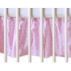 Balza Gonna per Lettino 60x120 Rosa Pois Bianchi Cuori