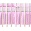 Balza Gonna per Lettino 60x120 Rosa Pois Bianchi Cuori