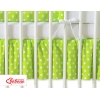 Balza Gonna per Lettino 60x120 Verde Pois Bianchi Cuori