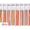 Balza per Lettino 70x140cm Arancio a Strisce Cuori