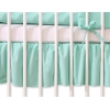Balza per Lettino 70x140cm Menta Pois Bianchi Cuori
