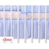Balza per Lettino De Bambino 60x120cm Blu Pois Bianchi Cuori