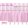 Balza per Lettino De Bambino 70x140cm Rosa Pois Bianchi Cuori