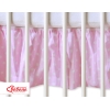 Balza per Lettino De Bambino 70x140cm Rosa Pois Bianchi Cuori