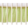Balza per Lettino De Bambino 70x140cm Verde a Strisce Cuori