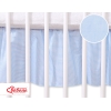 Balza per Lettino Neonato 60x120cm Blu a Strisce Cuori