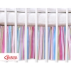 Balza per Lettino Neonato 60x120cm Lilla a Strisce Cuori