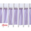 Balza per Lettino Neonato 60x120cm Lilla Pois Bianchi Cuori