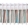 Balza per Lettino Neonato 70x140cm Marrone a Strisce Cuori