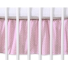Balza per Lettino Neonato 70x140cm Rosa Pois Bianchi Cuori