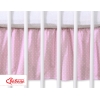 Balza per Lettino Neonato 70x140cm Rosa Pois Bianchi Cuori