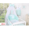 Biancheria da Lettino 7 parti con Zanzariera Menta Little Prince/Princess
