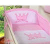 Biancheria da Lettino con Paracolpi 3 parti Rosa Little Prince/Princess
