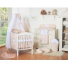 Biancheria da Letto con Baldacchino 5 parti Beige Pois Bianchi Cuori