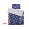 Biancheria Lettino 100x135cm Blu Scuro Cigni
