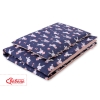 Biancheria Lettino 100x135cm Blu Scuro Conigli