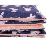 Biancheria Lettino 100x135cm Blu Scuro Conigli