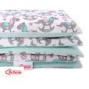 Biancheria Lettino 100x135cm Cavalli a Dondolo
